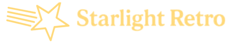Starlight Retro shooting star logo